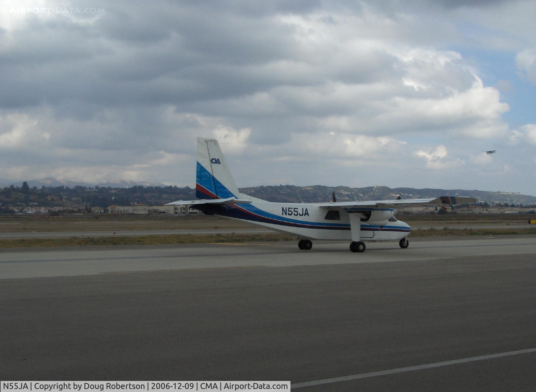 N55JA, 1971 Britten-Norman BN-2A-8 Islander C/N 295, 1971 Britten-Norman BN-2A-8 Islander, two Lycoming O-540s, taxi