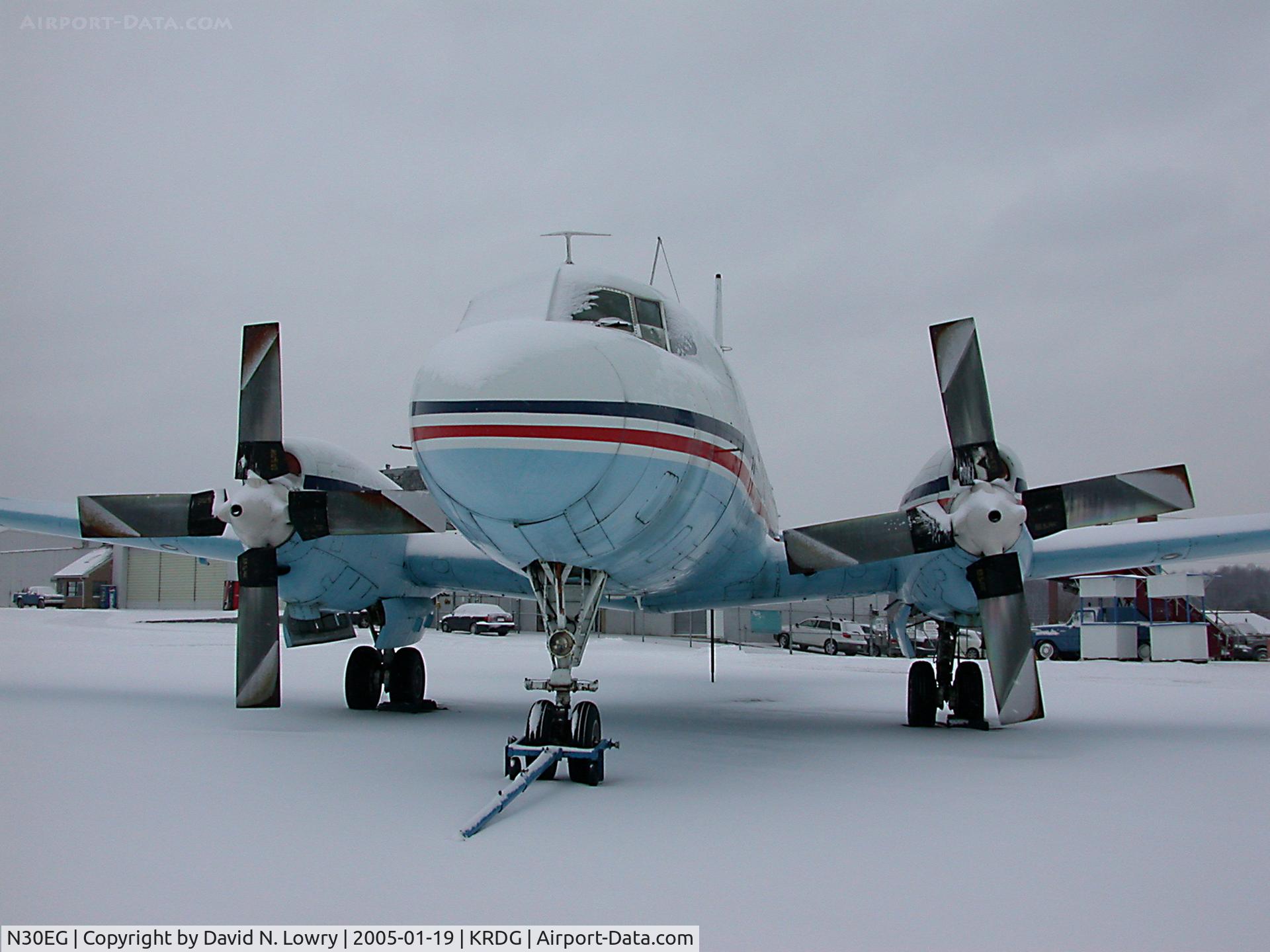 N30EG, 1954 Convair 580 C/N 202, N30EG at KRDG.