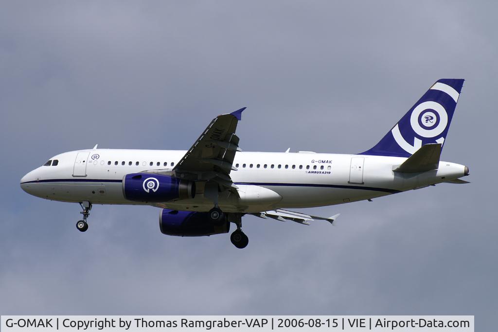 G-OMAK, 1998 Airbus A319-132 C/N 913, Twinjet A319CJ