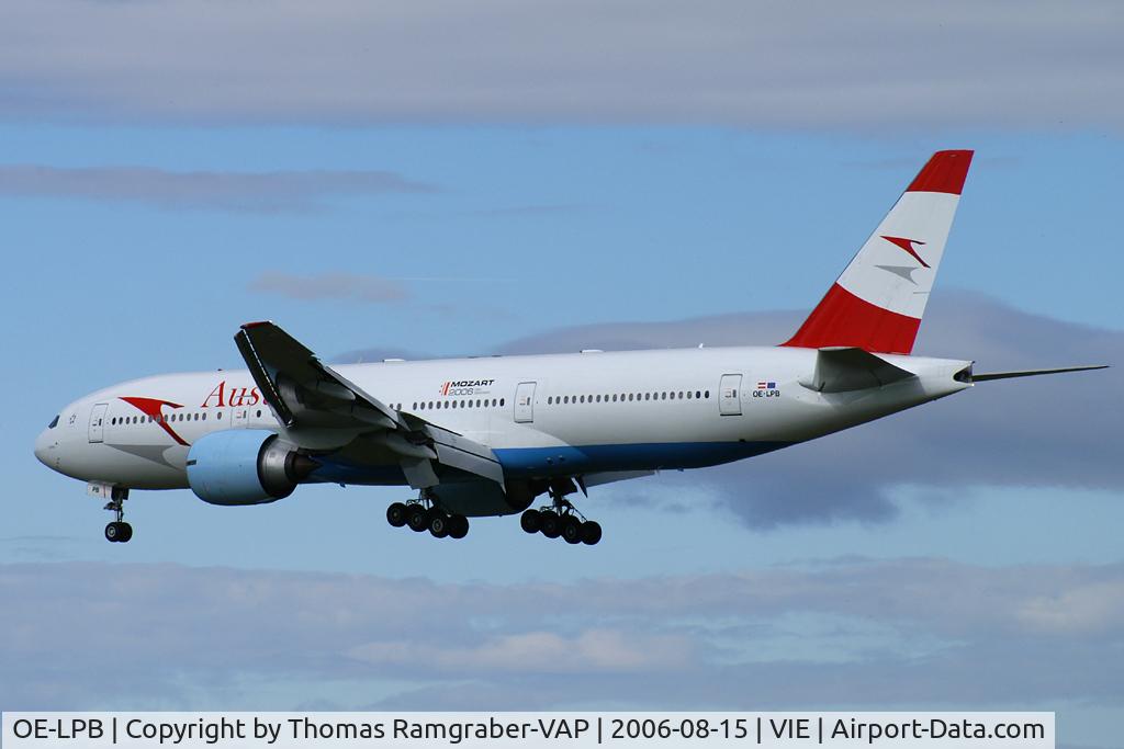 OE-LPB, 1998 Boeing 777-2Z9/ER C/N 28699, Austrian Airlines B777-200