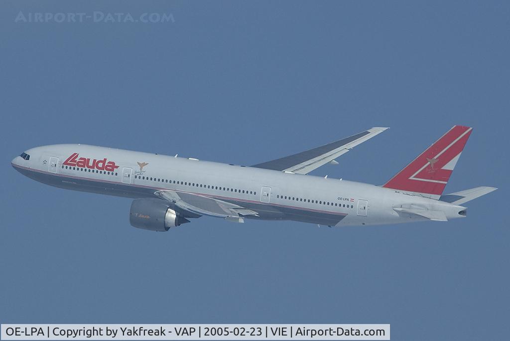 OE-LPA, 1997 Boeing 777-2Z9/ER C/N 28698, Lauda Air Boeing 777-200