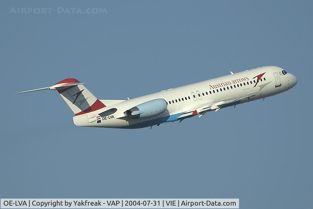 OE-LVA, 1994 Fokker 100 (F-28-0100) C/N 11490, Austrian Arrows Fokker 100