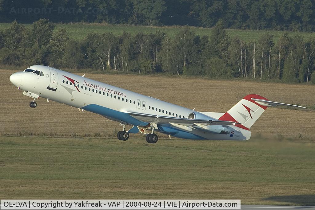 OE-LVA, 1994 Fokker 100 (F-28-0100) C/N 11490, Austrian Arrows Fokker 100