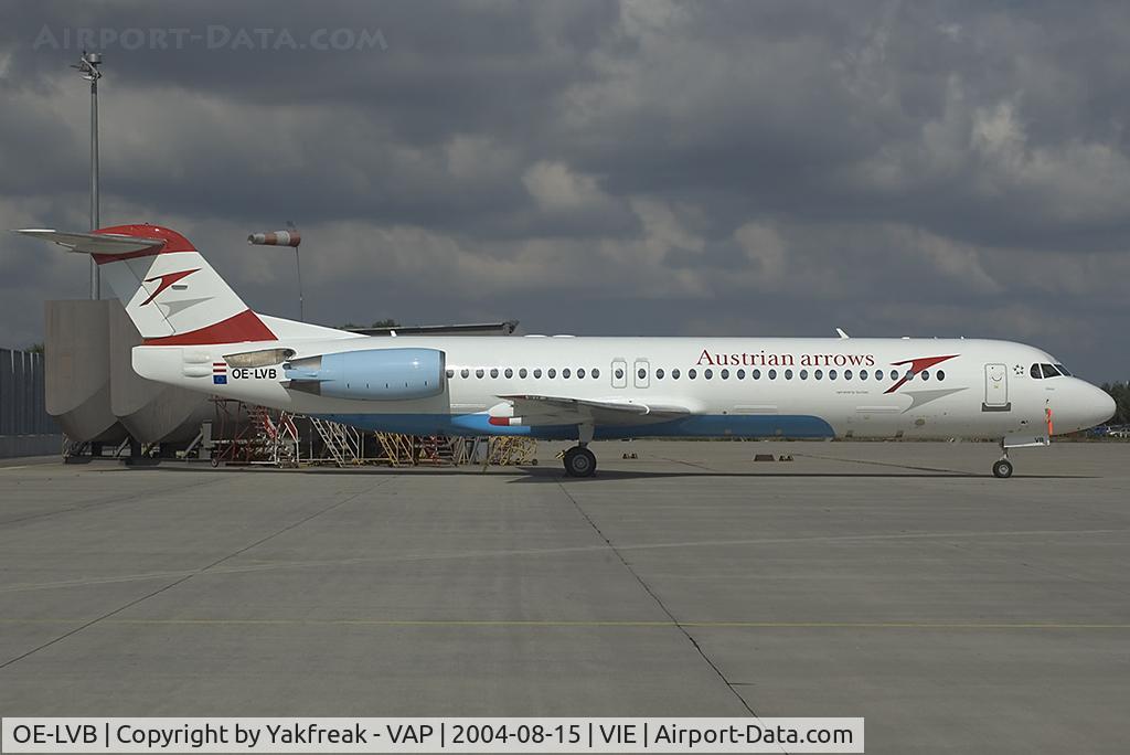 OE-LVB, 1994 Fokker 100 (F-28-0100) C/N 11502, Austrian Arrows Fokker 100
