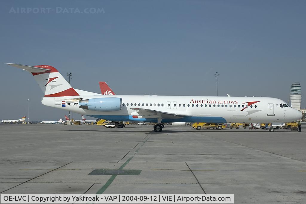 OE-LVC, 1993 Fokker 100 (F-28-0100) C/N 11446, Austrian Arrows Fokker 100