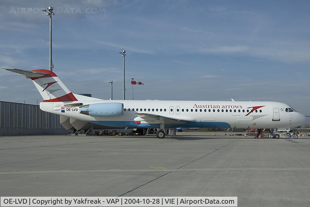 OE-LVD, 1994 Fokker 100 (F-28-0100) C/N 11515, Austrian Arrows Fokker 100