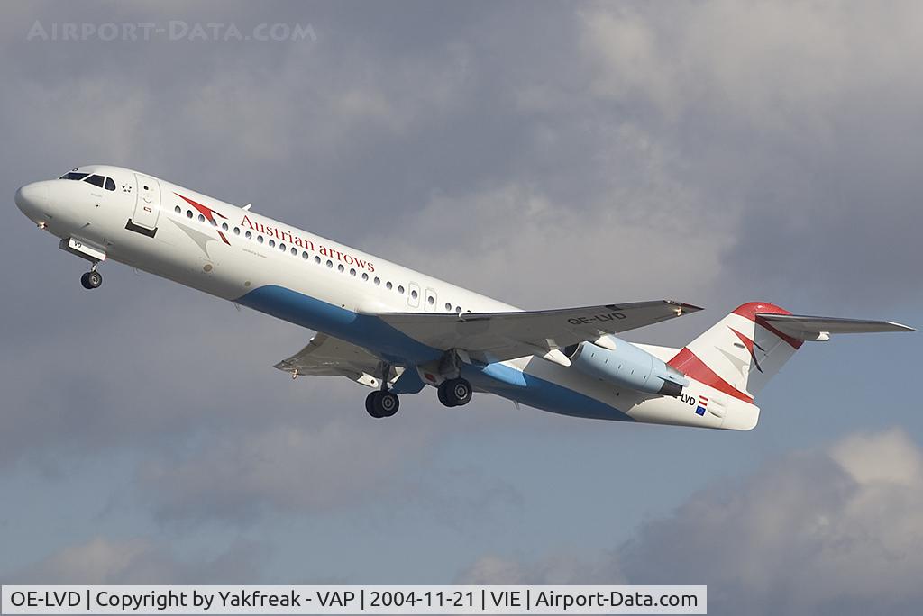 OE-LVD, 1994 Fokker 100 (F-28-0100) C/N 11515, Austrian Arrows Fokker 100