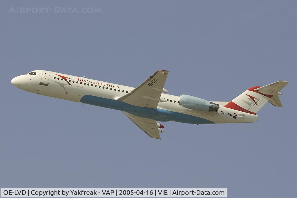 OE-LVD, 1994 Fokker 100 (F-28-0100) C/N 11515, Austrian Arrows Fokker 100