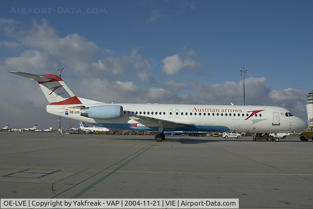 OE-LVE, 1994 Fokker 100 (F-28-0100) C/N 11499, Austrian Arrows Fokker 100