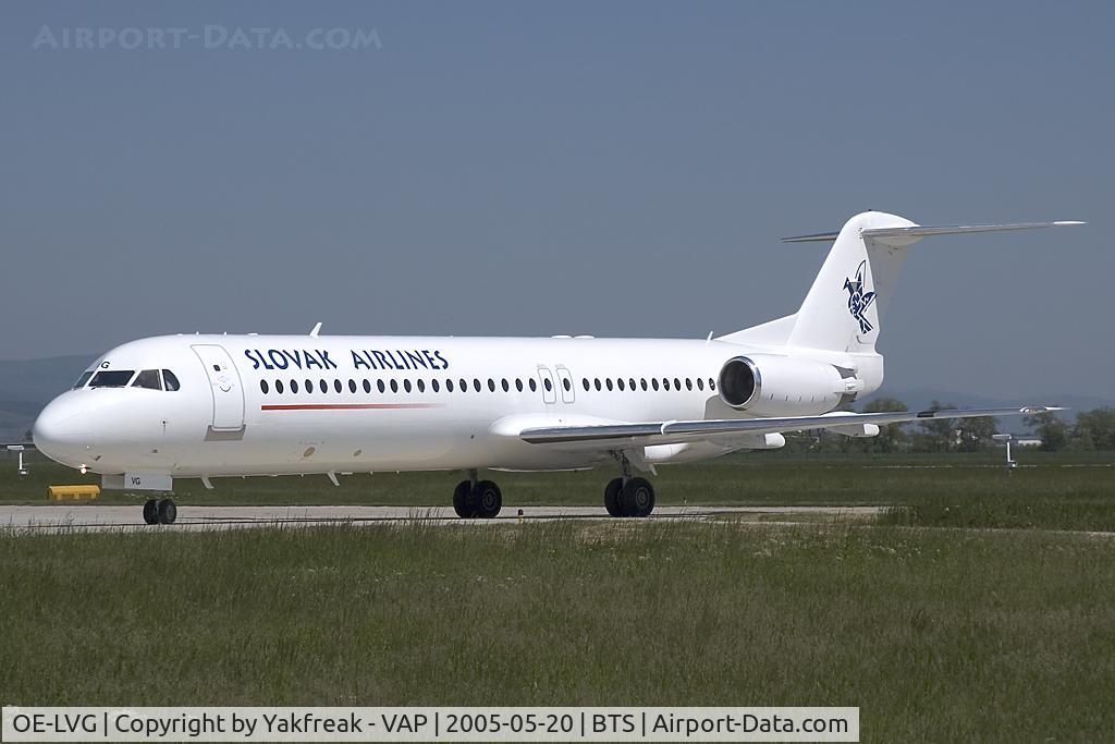 OE-LVG, 1994 Fokker 100 (F-28-0100) C/N 11520, Slovak Airlines Fokker 100