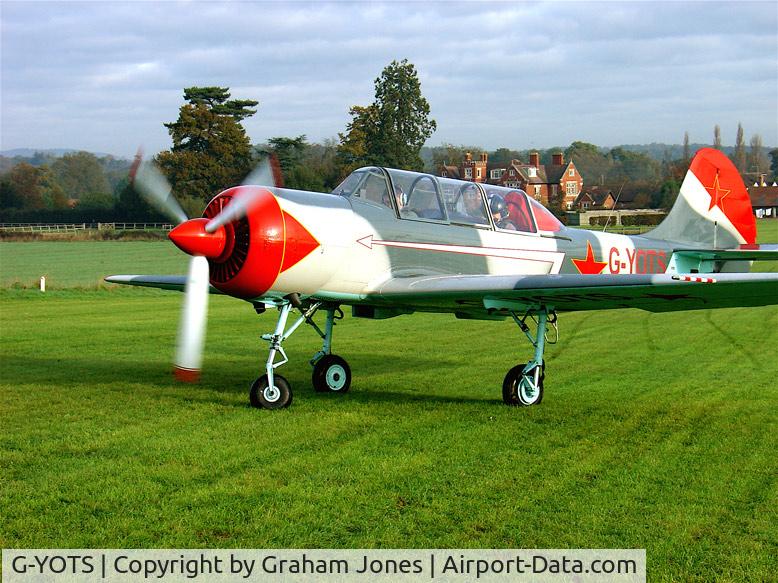 G-YOTS, 1990 Bacau Yak-52 C/N 9010308, Power Checks Before Take Off