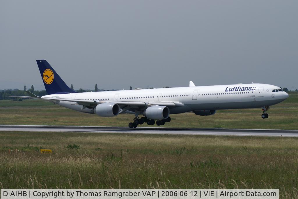 D-AIHB, 2003 Airbus A340-642 C/N 517, Lufthansa A340-600