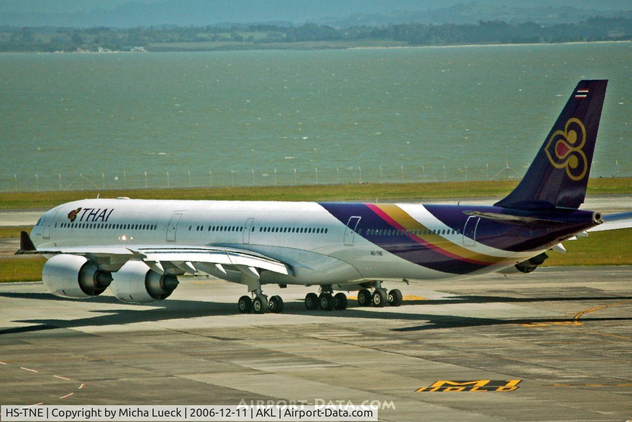 HS-TNE, 2005 Airbus A340-642 C/N 719, Taxiing to the runway
