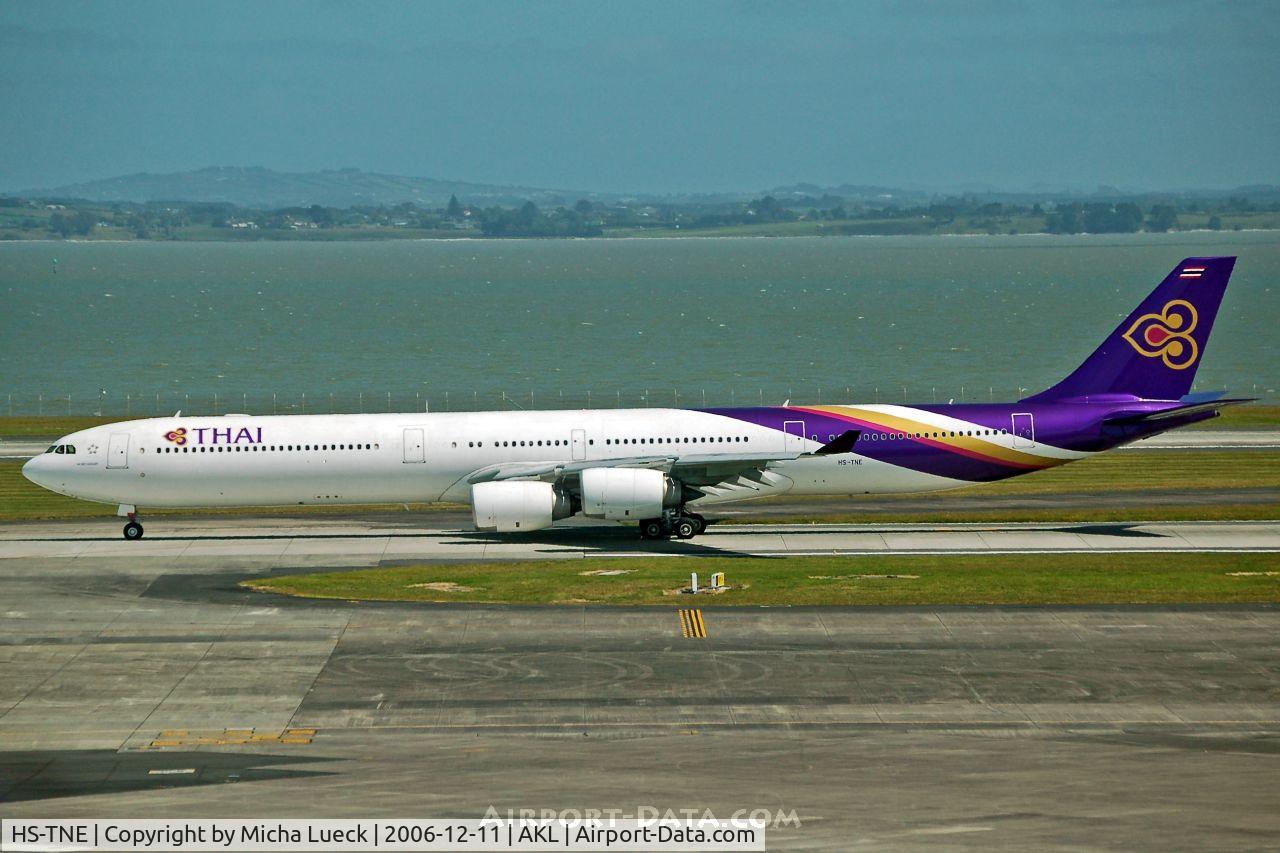 HS-TNE, 2005 Airbus A340-642 C/N 719, Taxiing to the runway