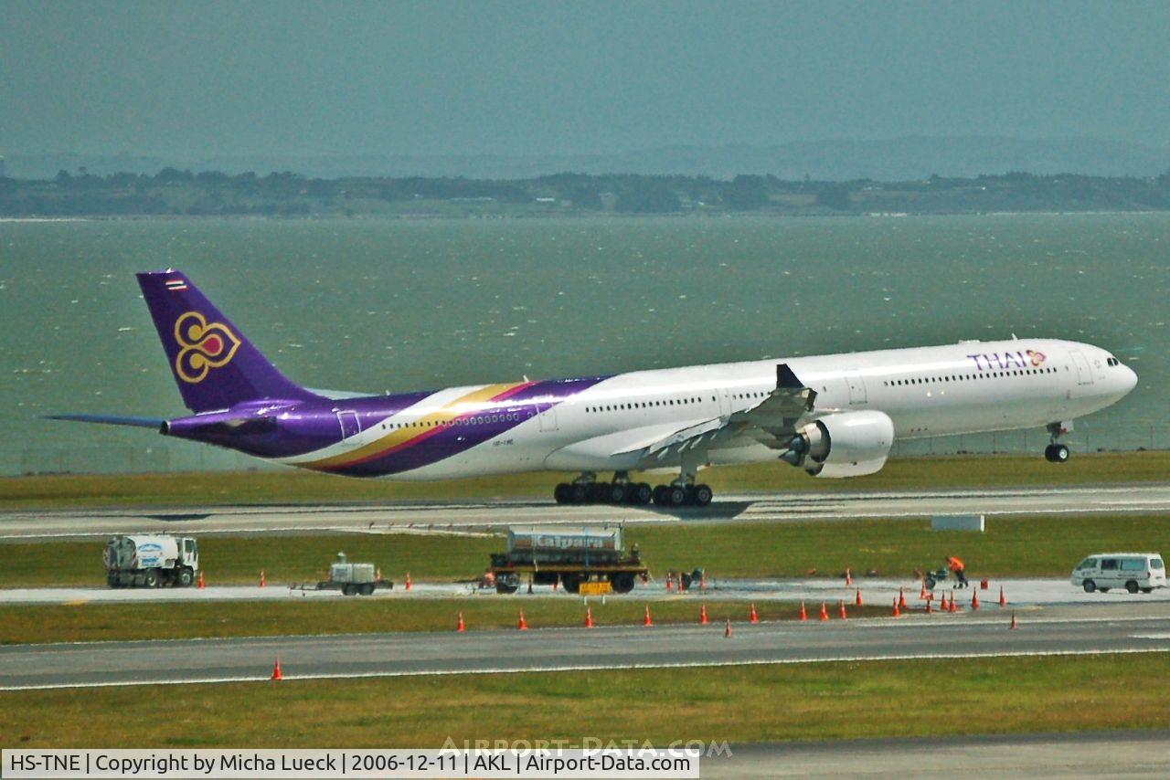 HS-TNE, 2005 Airbus A340-642 C/N 719, Taking off