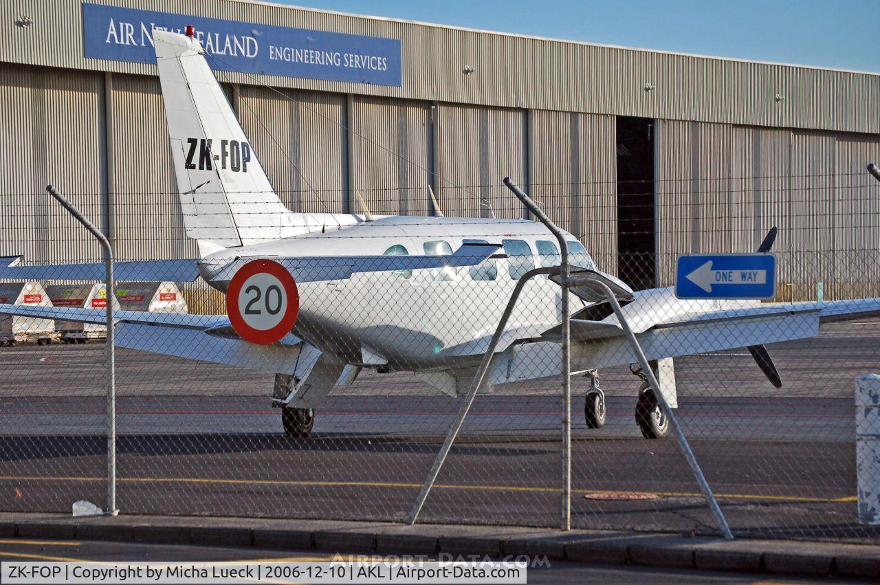 ZK-FOP, Piper PA-31-350 Chieftain C/N 31-7405227, Parked in Auckland