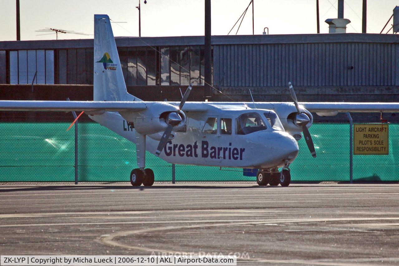 ZK-LYP, 1977 Britten-Norman BN-2A-27 Islander C/N 821, Great Barrier Airlines uses a variety of aircraft for their services between the island and the mainland