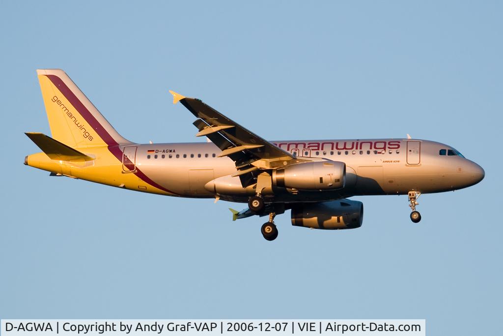 D-AGWA, 2006 Airbus A319-132 C/N 2813, Germanwings A319