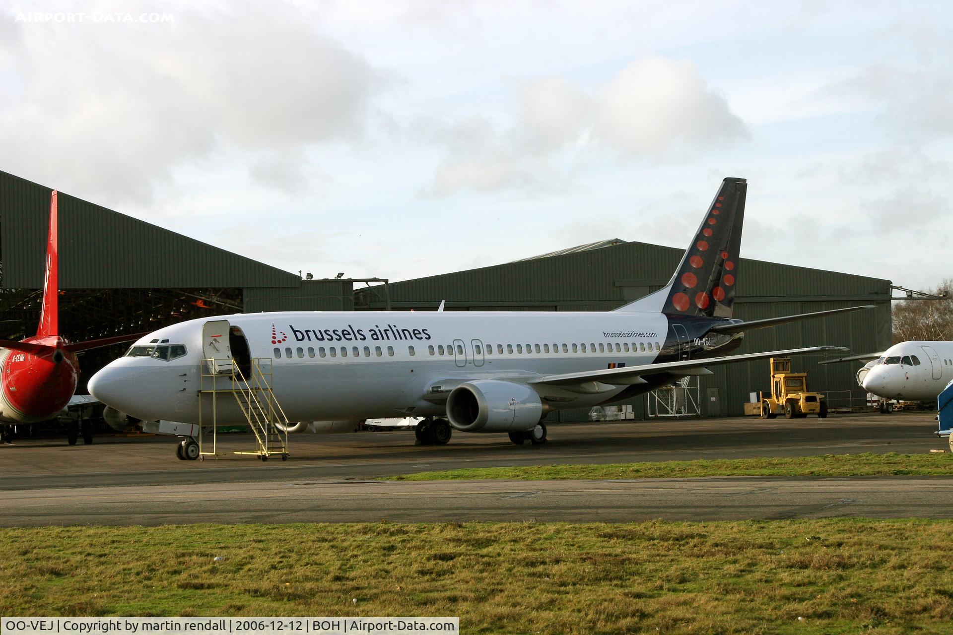 OO-VEJ, 1989 Boeing 737-405 C/N 24271, B737