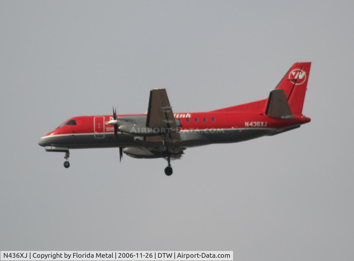 N436XJ, 1998 Saab 340B+ C/N 340B-436, Mesaba