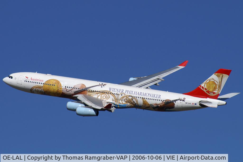 OE-LAL, 1999 Airbus A340-313 C/N 263, Austrian A340-300 (Philharmoniker c/s)