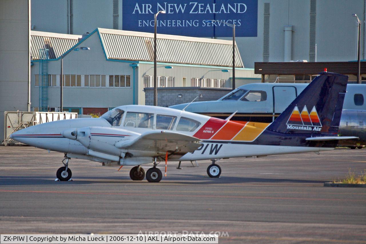 ZK-PIW, Piper PA-23-250 Aztec C/N 27-7305089, Parked in Auckland