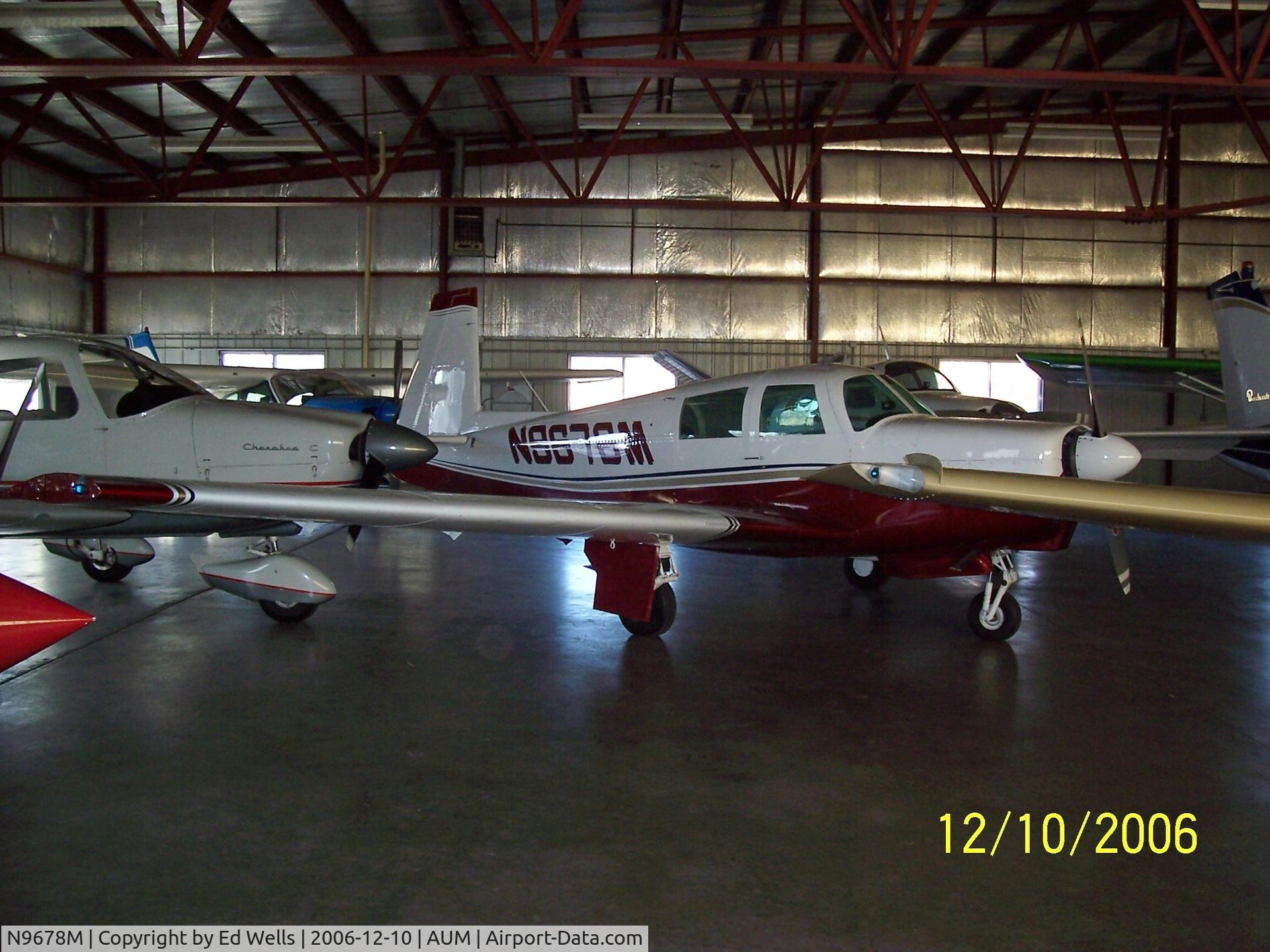N9678M, 1966 Mooney M20C Ranger C/N 670014, In the hangar