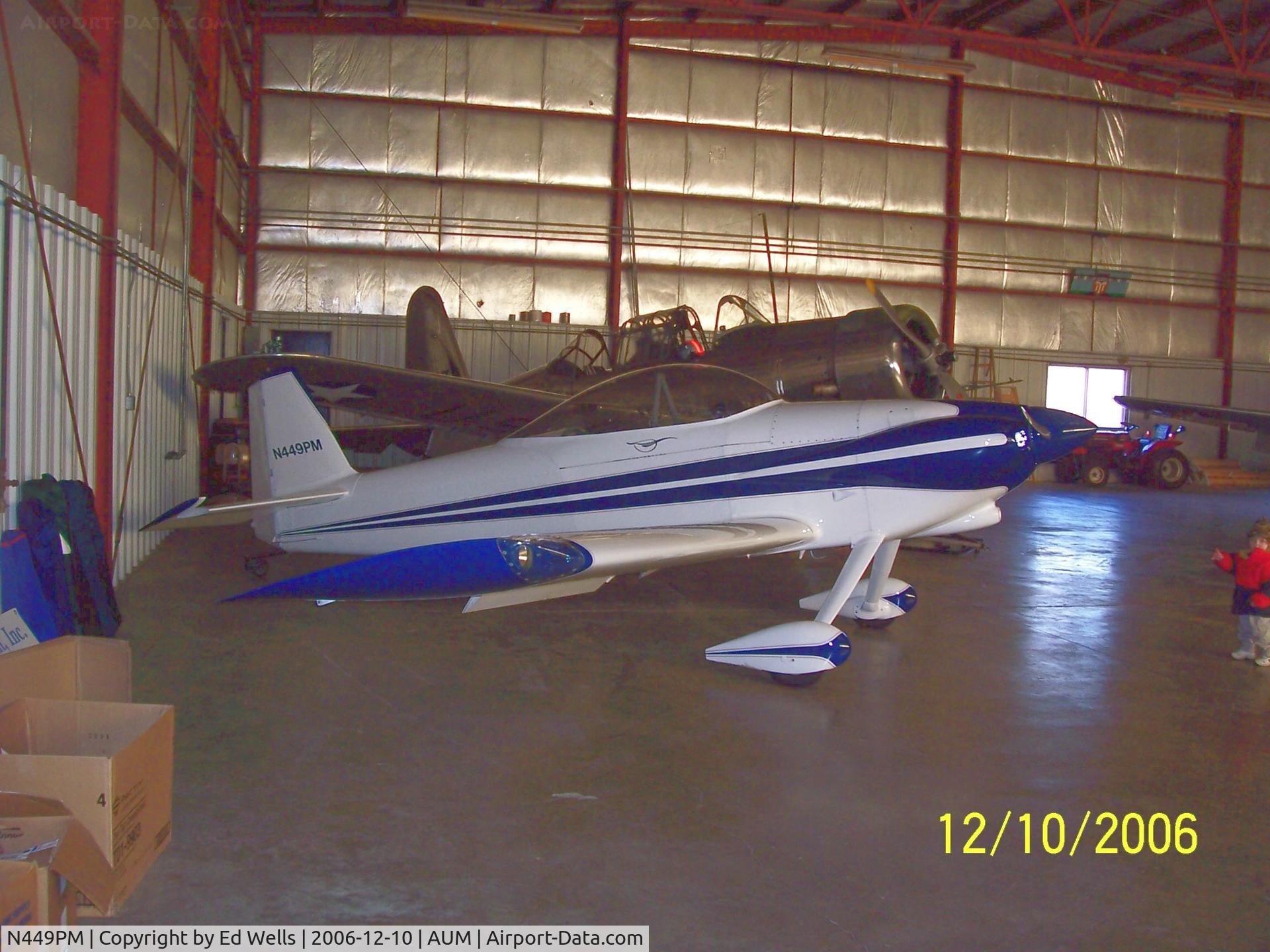 N449PM, 1999 Vans RV-4 C/N 1466, In the hangar