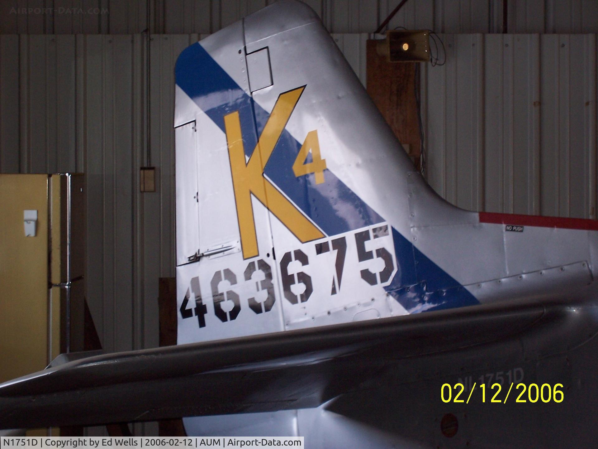 N1751D, 1944 North American P-51D Mustang C/N 122-31401 (44-63675), In the Hangar