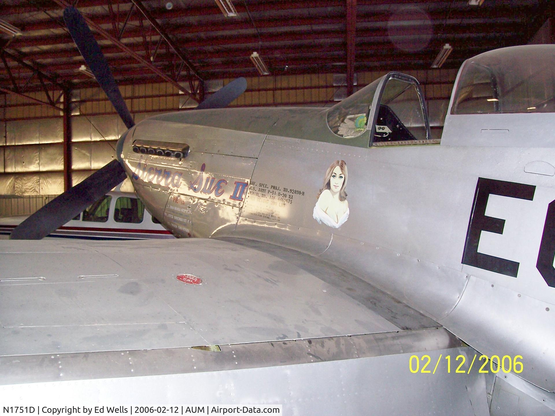 N1751D, 1944 North American P-51D Mustang C/N 122-31401 (44-63675), In the Hangar