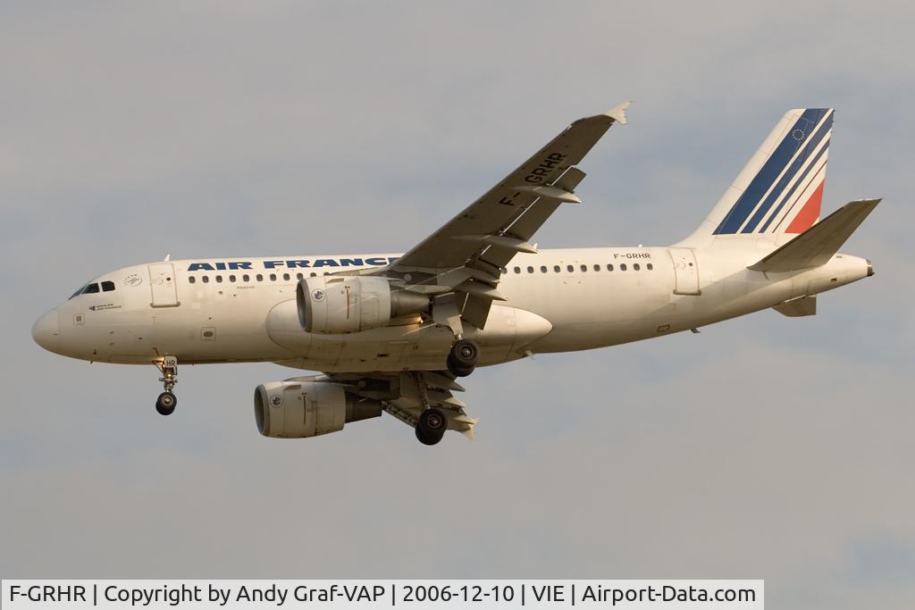 F-GRHR, 2001 Airbus A319-111 C/N 1415, Air France A319