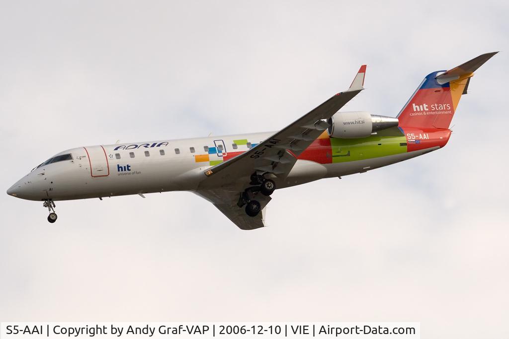 S5-AAI, 1998 Canadair CRJ-200LR (CL-600-2B19) C/N 7248, Adria Airways CRJ
