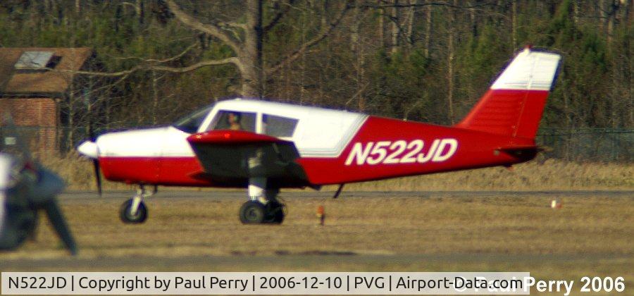 N522JD, 1970 Piper PA-28-140 Cherokee C/N 28-26468, Sky's the Limit aviation just taxiing in