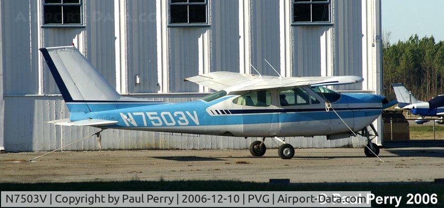 N7503V, 1975 Cessna 177RG Cardinal C/N 177RG0802, In from Richmond for a spell
