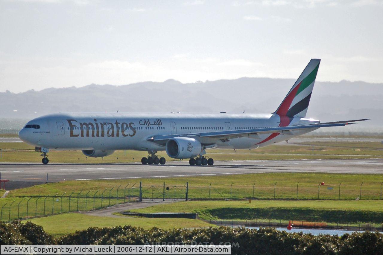 A6-EMX, 2003 Boeing 777-31H C/N 32702, Turning onto the runway for take-off