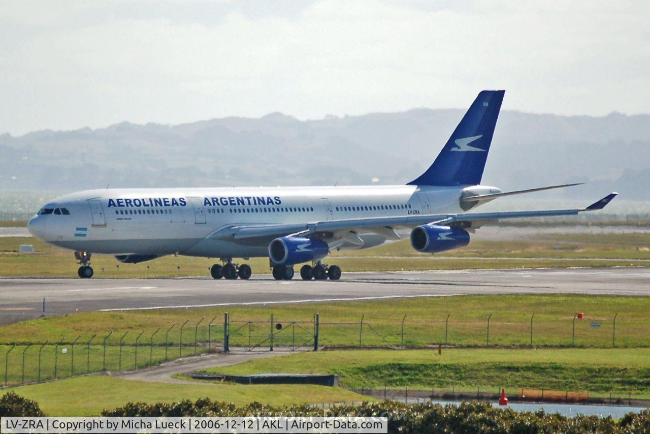 LV-ZRA, 1995 Airbus A340-211 C/N 085, Turning onto the runway for take-off