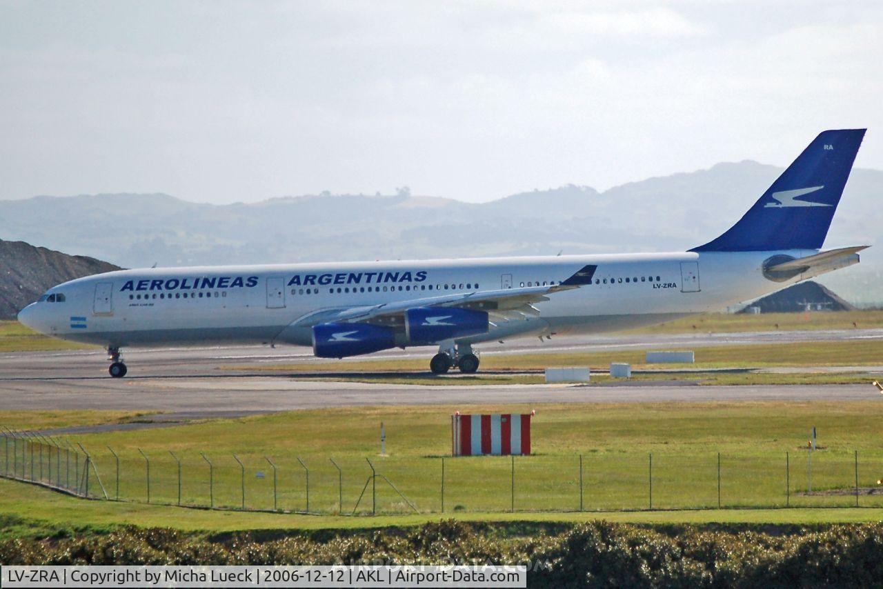 LV-ZRA, 1995 Airbus A340-211 C/N 085, Turning onto the runway for take-off