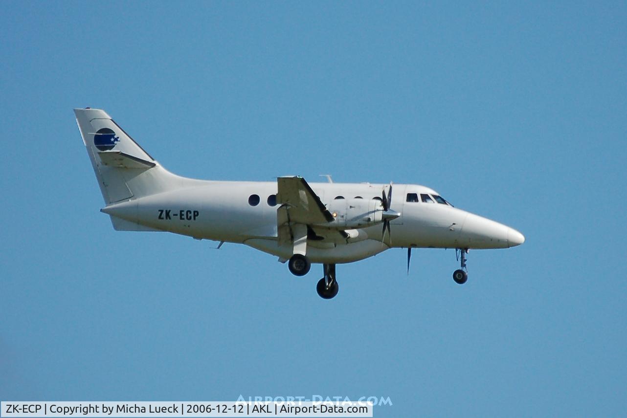 ZK-ECP, 1990 British Aerospace BAe-3212 Jetstream Super 31 C/N 878, on finals at Auckland