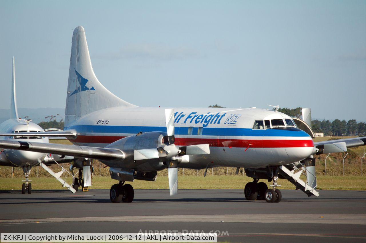 ZK-KFJ, Convair 580/F C/N 114, At Auckland
