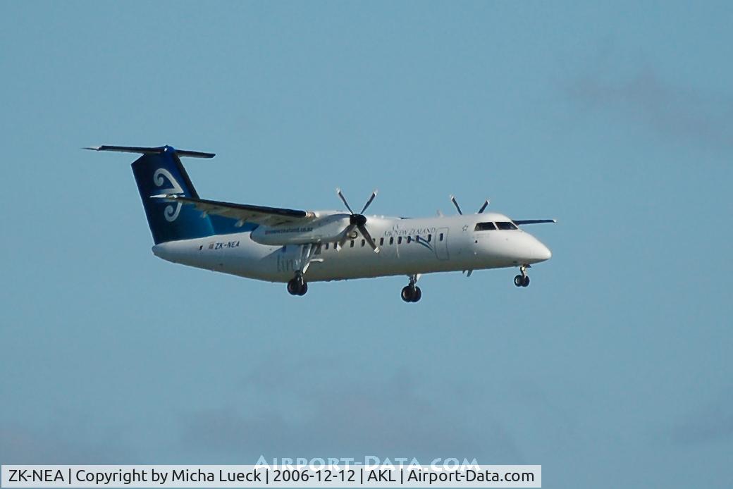 ZK-NEA, 2005 De Havilland Canada DHC-8-311 Dash 8 C/N 611, On approach to Auckland