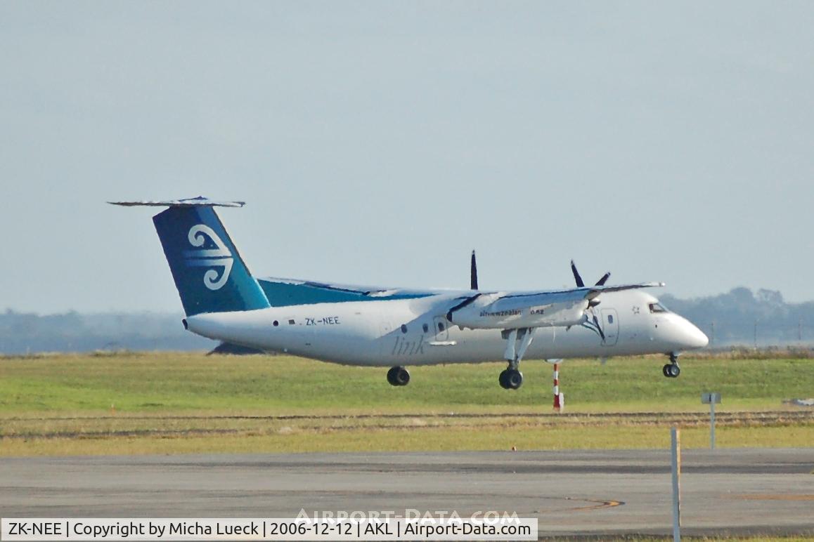 ZK-NEE, 2005 De Havilland Canada DHC-8-311 Dash 8 C/N 618, Seconds before touch-down