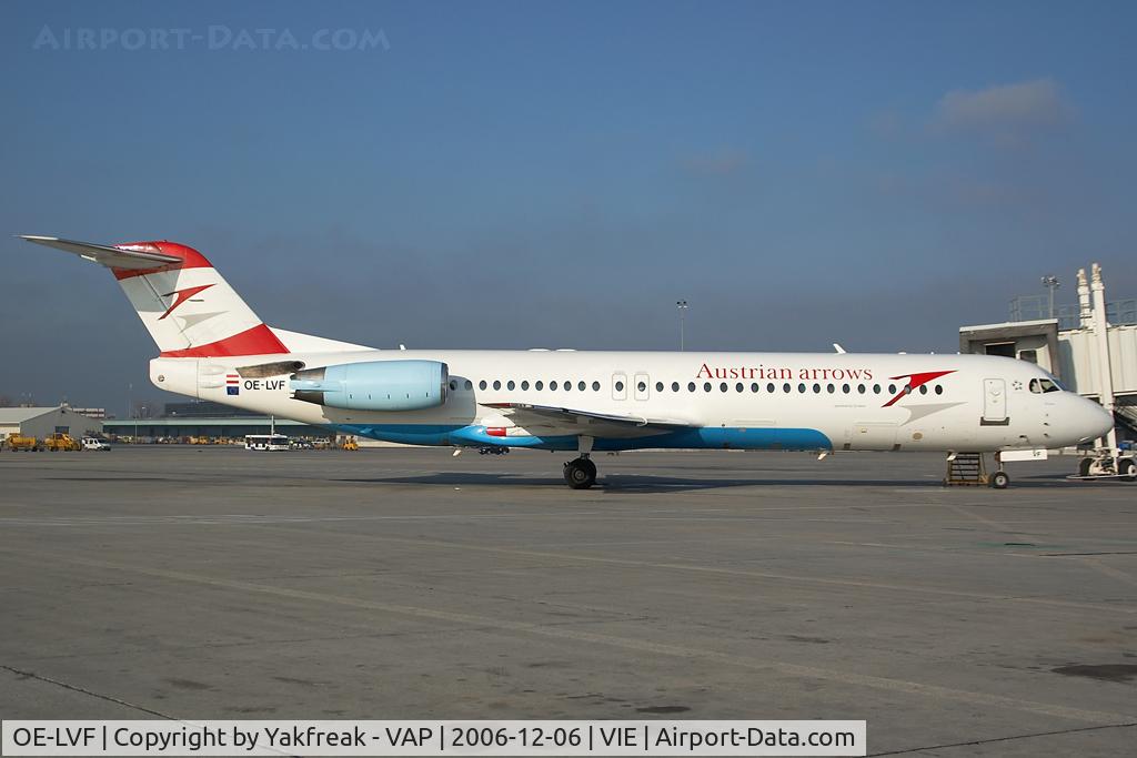 OE-LVF, 1993 Fokker 100 (F-28-0100) C/N 11483, Austrian Arrows Fokker 100
