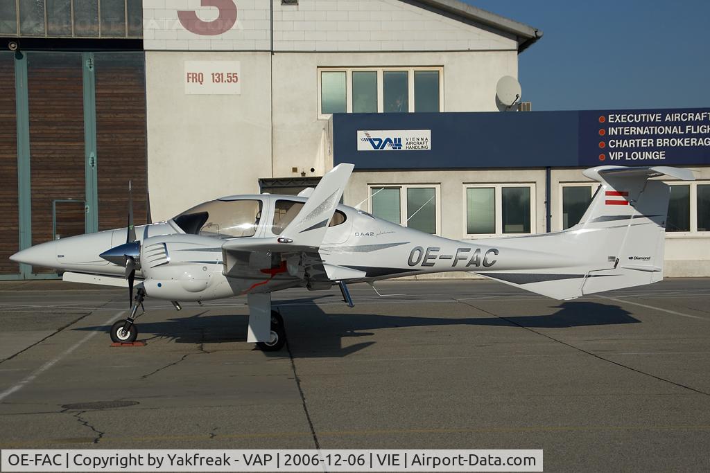 OE-FAC, 2006 Diamond DA-42 Twin Star C/N 42.116, Diamond Aircraft DA42 Twinstar