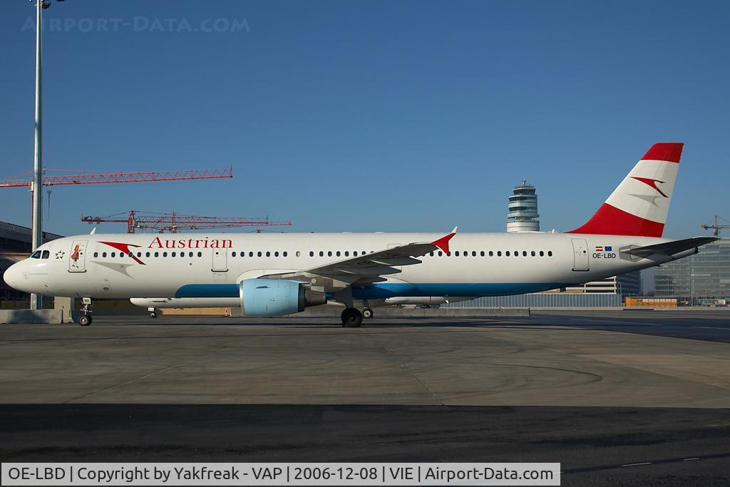 OE-LBD, 1998 Airbus A321-211 C/N 920, Austrian Airlines Airbus 321
