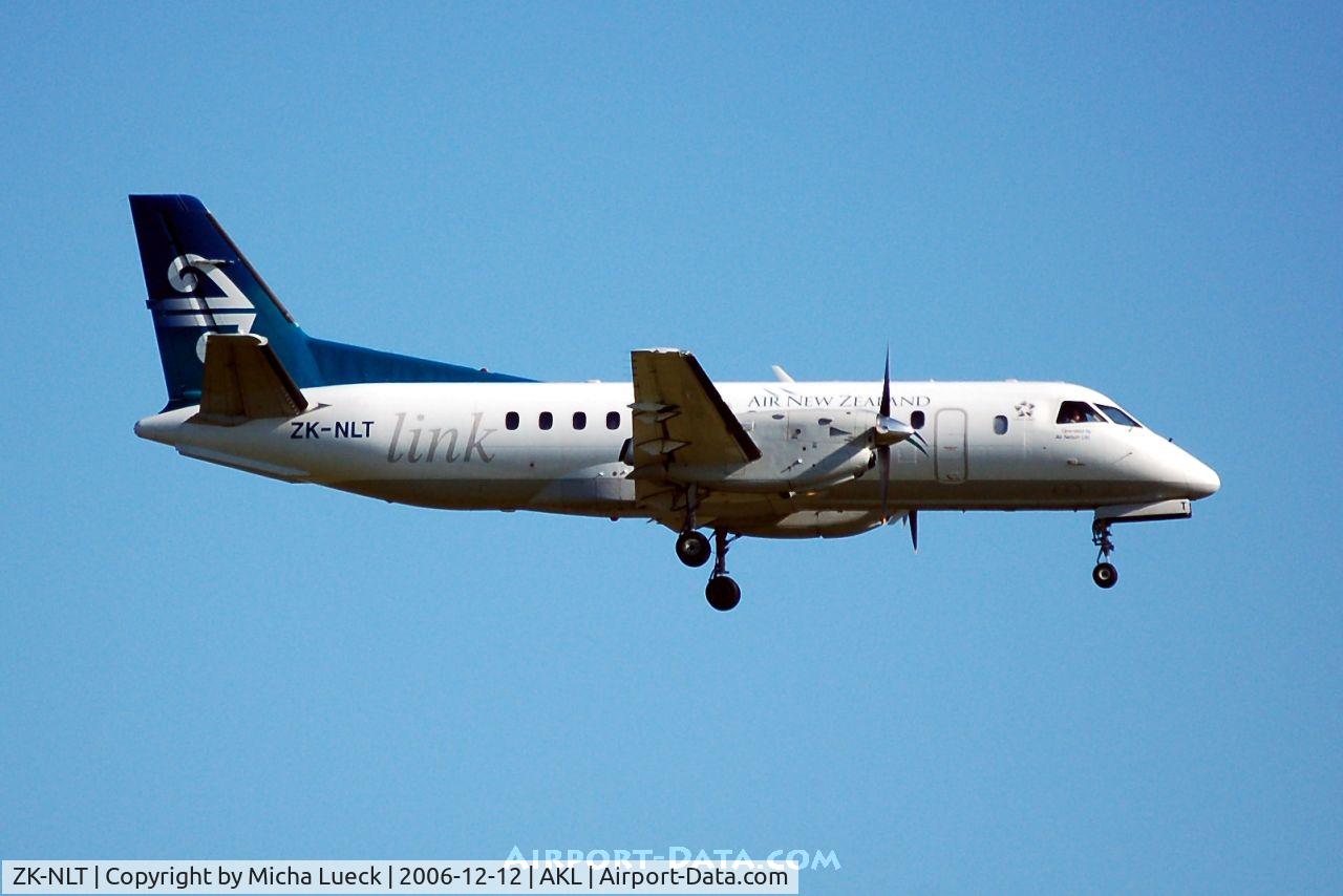 ZK-NLT, 1988 Saab 340A C/N 340A-116, on finals at Auckland