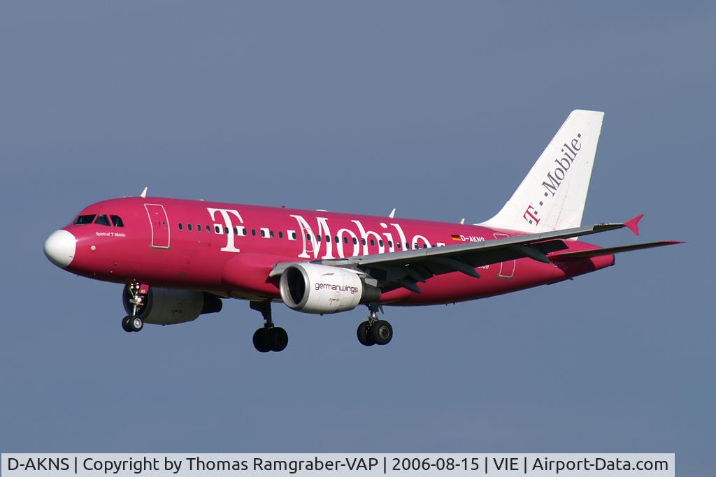 D-AKNS, 2000 Airbus A319-112 C/N 1277, Germanwings A319-100 (T-Mobile c/s)
