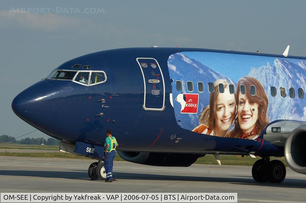 OM-SEE, 1992 Boeing 737-53C C/N 24827, Sky Europe Boeing 737-500 in special colors