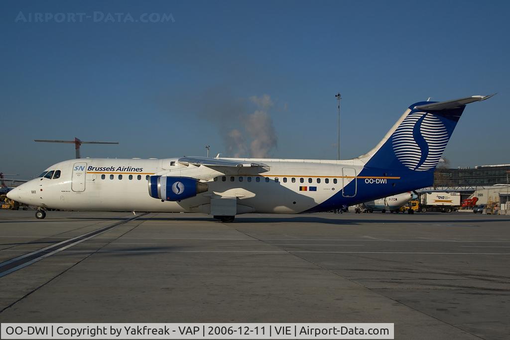OO-DWI, 1999 British Aerospace Avro 146-RJ100 C/N E3342, SN Brussels Airlines Bae 146