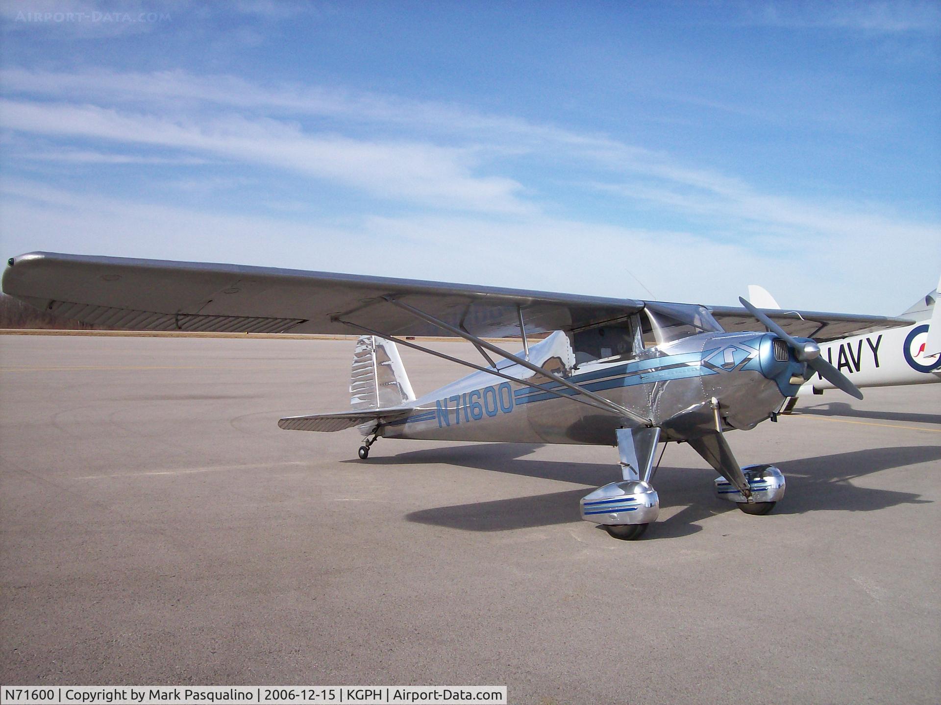 N71600, 1946 Luscombe 8A C/N 3027, Luscombe 8A