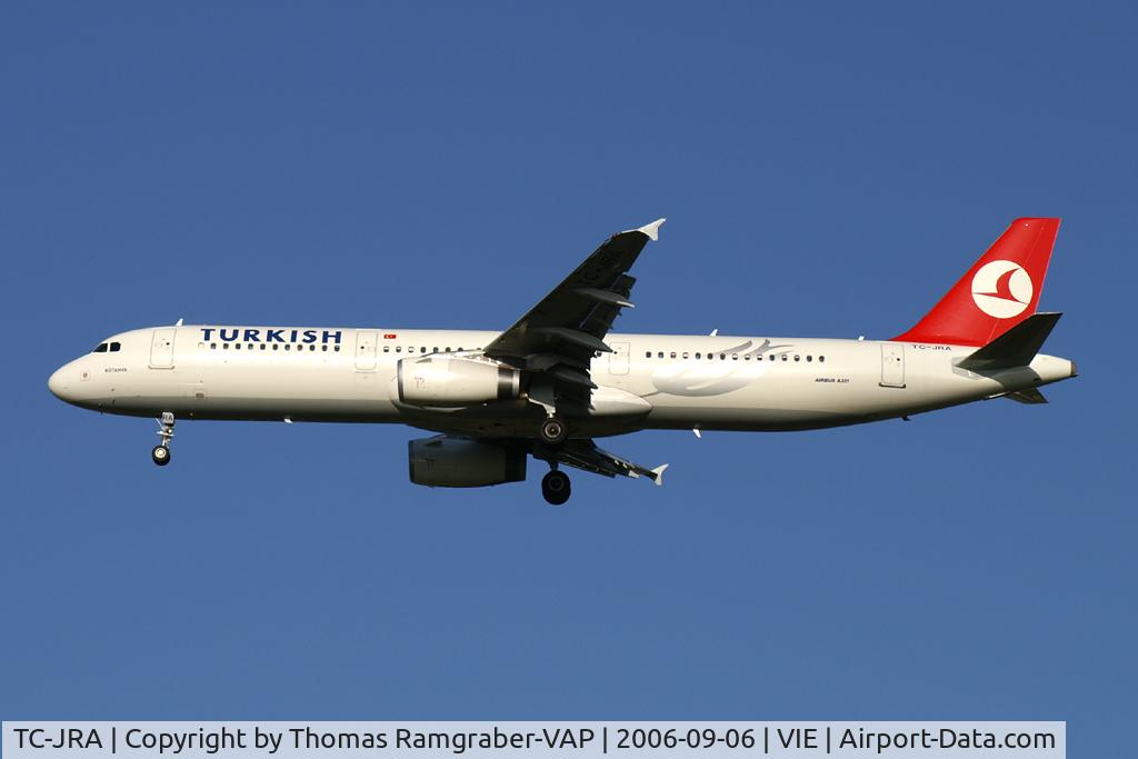 TC-JRA, 2006 Airbus A321-231 C/N 2823, Turkish Airlines A321
